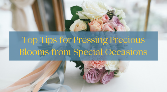 Top Tips for Pressing Precious Blooms from Special Occasions