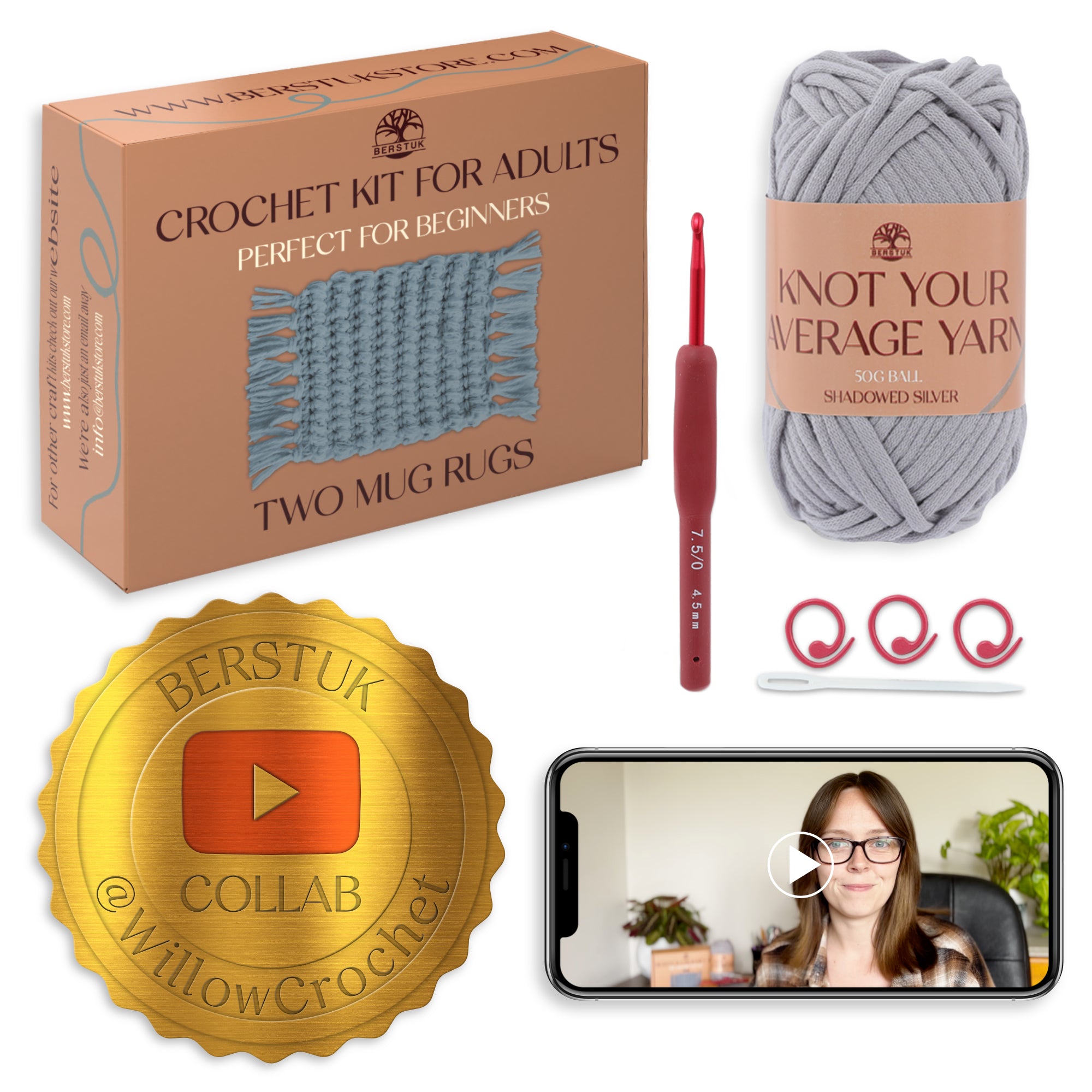Crochet Kit for Adults Berstuk Store