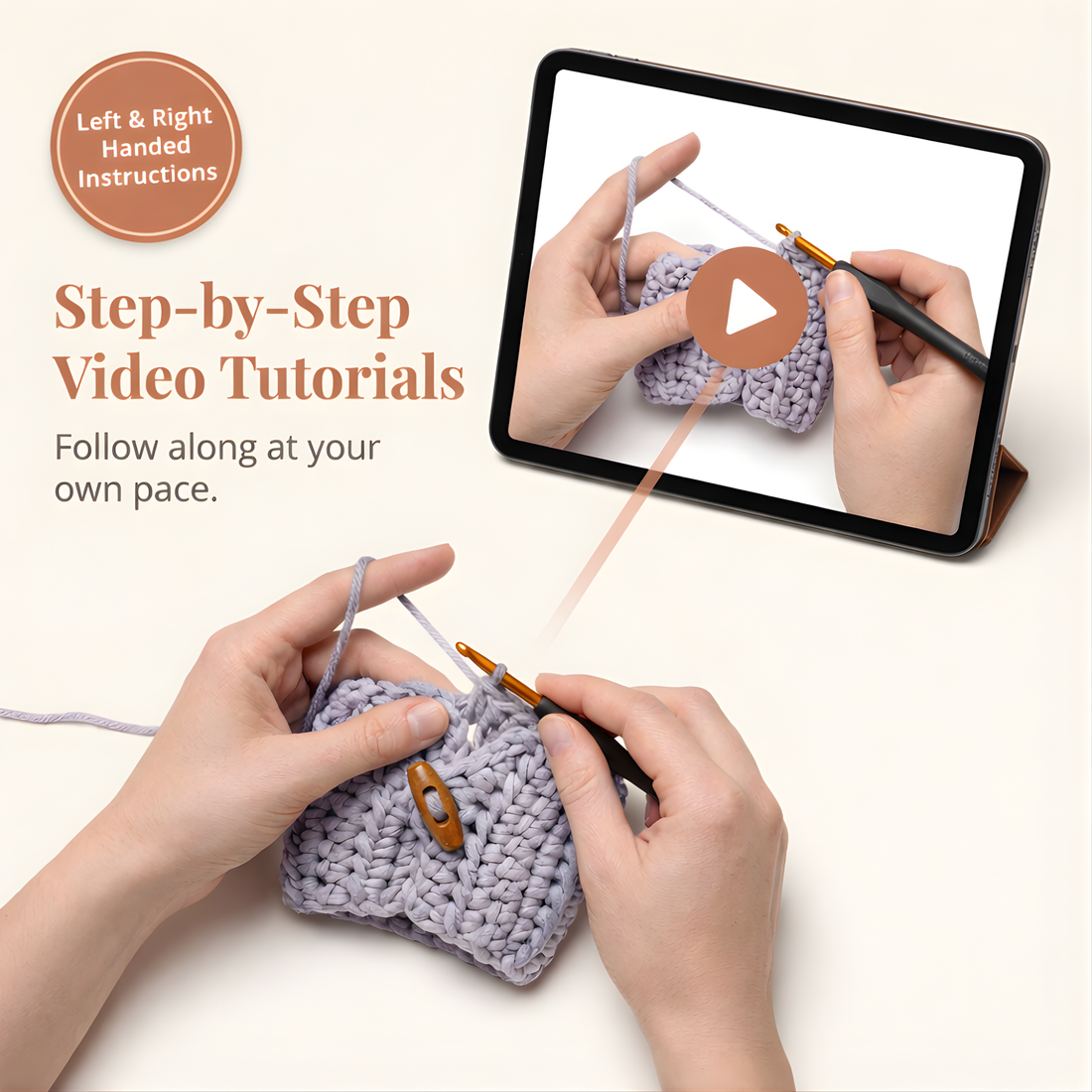 Video lessons that follow your pace