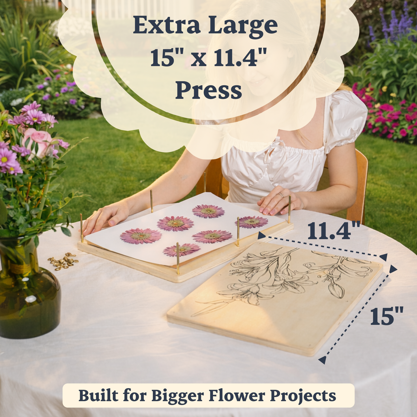 XL Flower Press + XL Blotter Paper