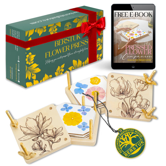 Tilly & Tansy – Miniature Flower Press Twins | Set of Two Wooden Presses