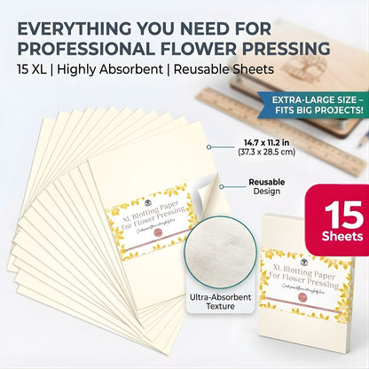 XL Flower Press + XL Blotter Paper