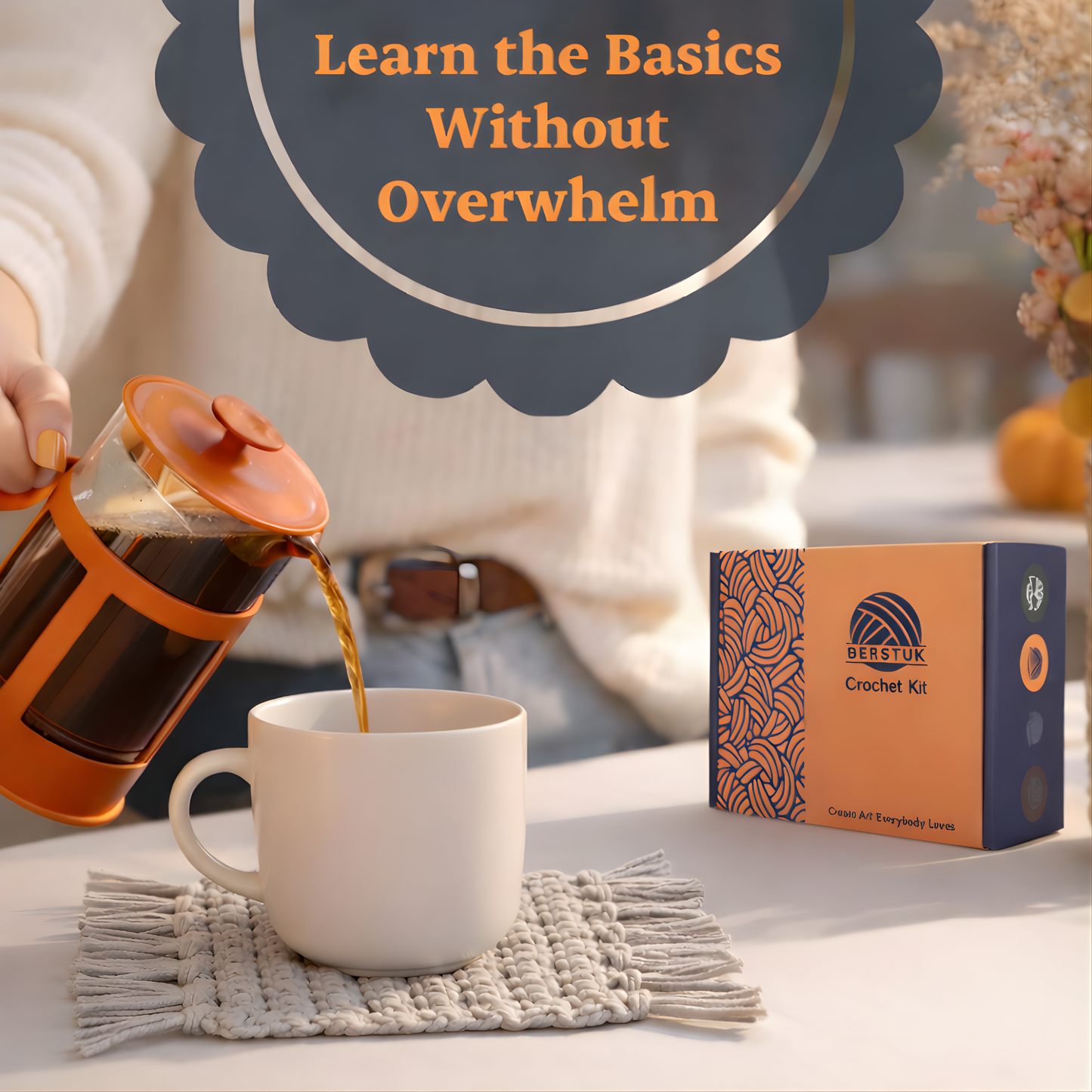 Crochet Kit for Adults - The Crochet Initiate Level 1