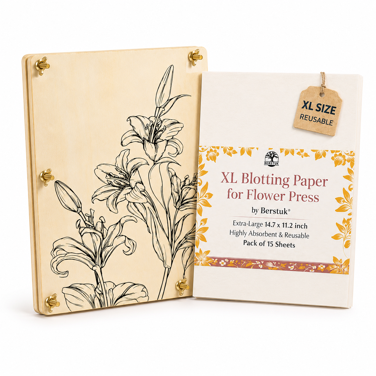 XL Flower Press + XL Blotter Paper