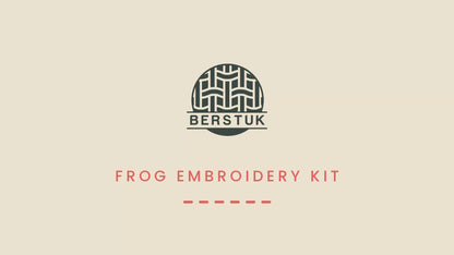 Embroidery Kit for Beginners Adults, Frog 2-Project Starter Kit