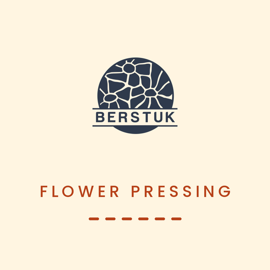Video of a flower preservation artist showing how to press flowers