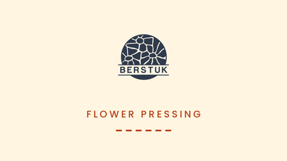 Video of a flower preservation artist showing how to press flowers