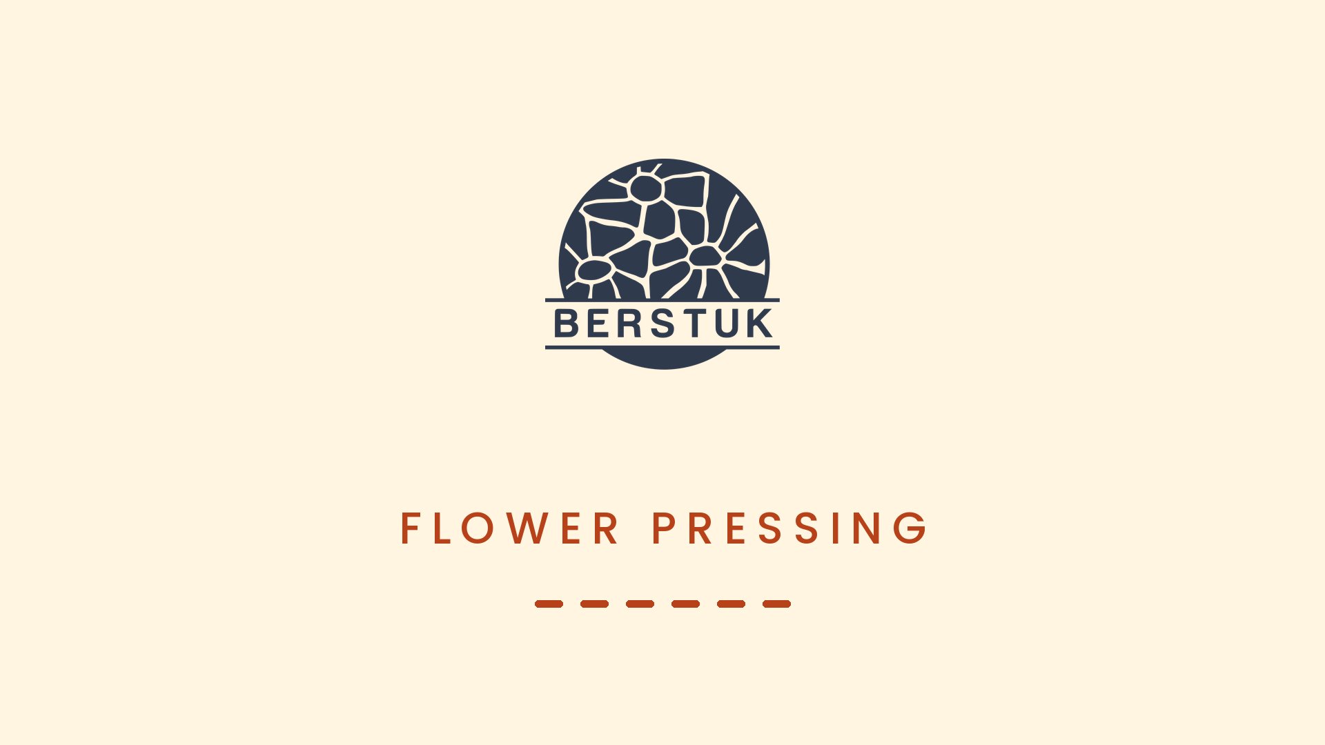Video of a flower preservation artist showing how to press flowers
