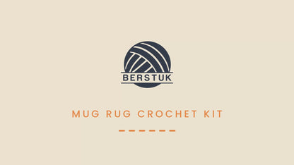 Mug Rug Crochet Kit for Absolute Beginners