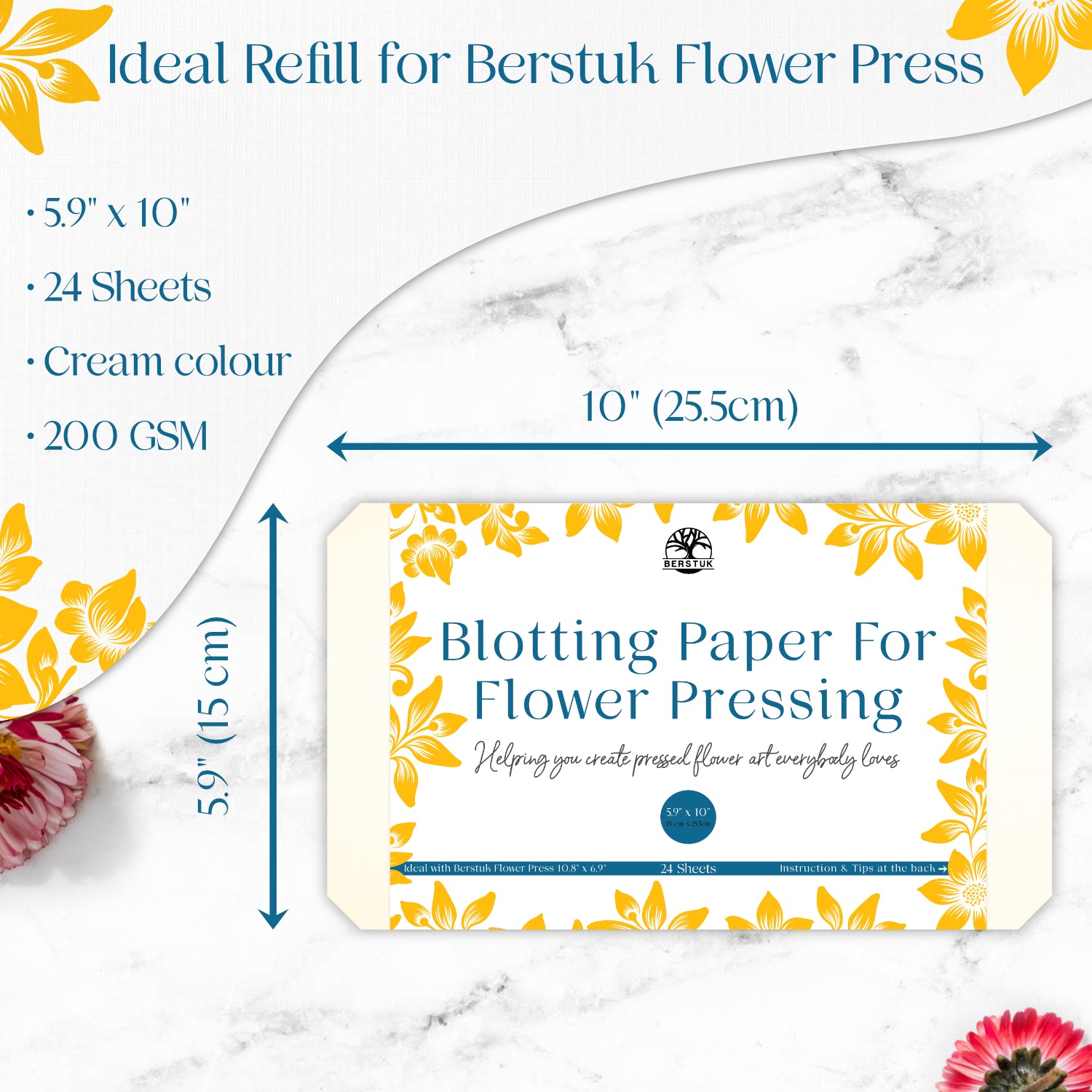 The best paper to help you press flowers - Berstuk Store
